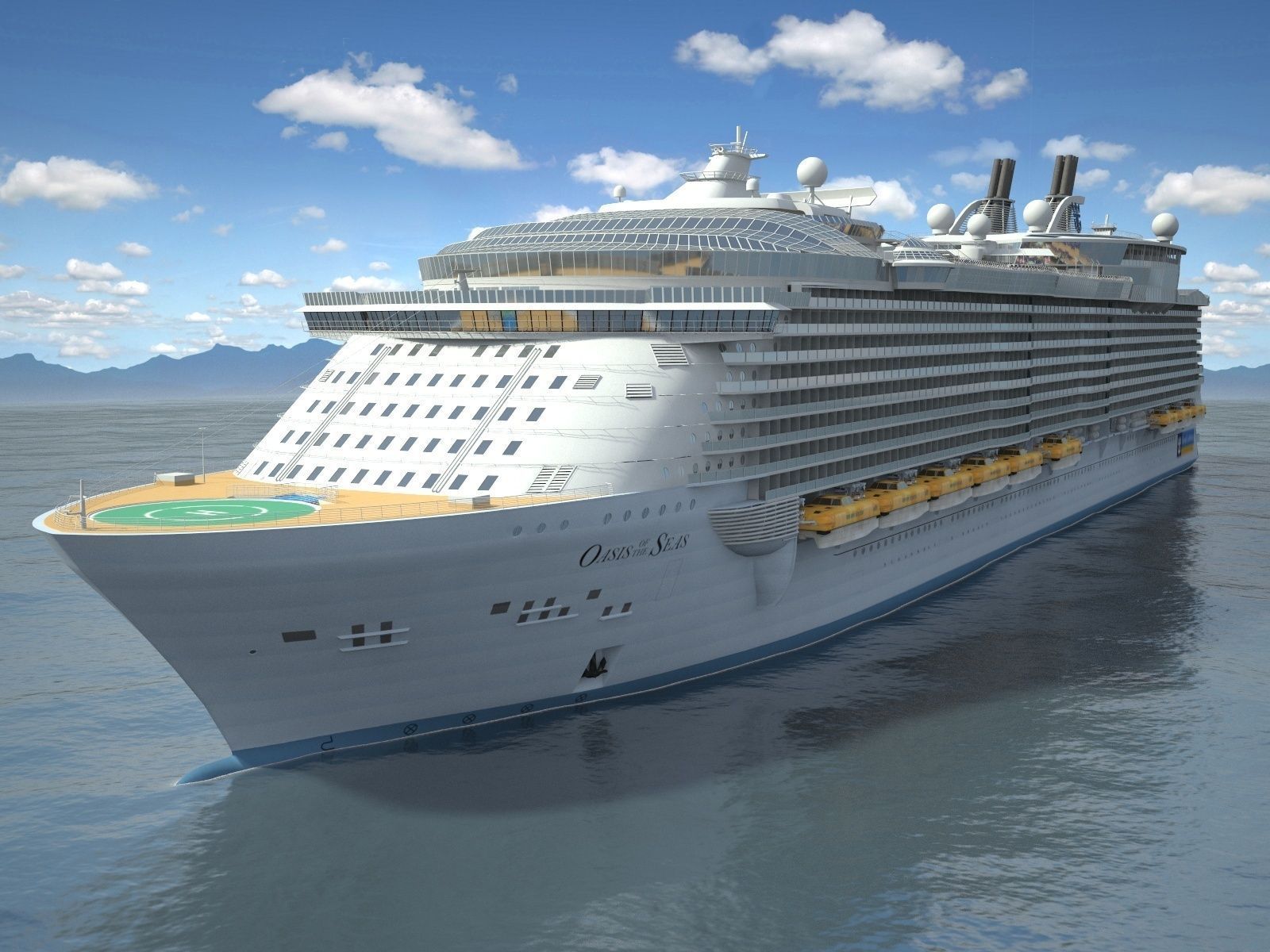 Oasis of the Seas Cruise Ship 3D model_2