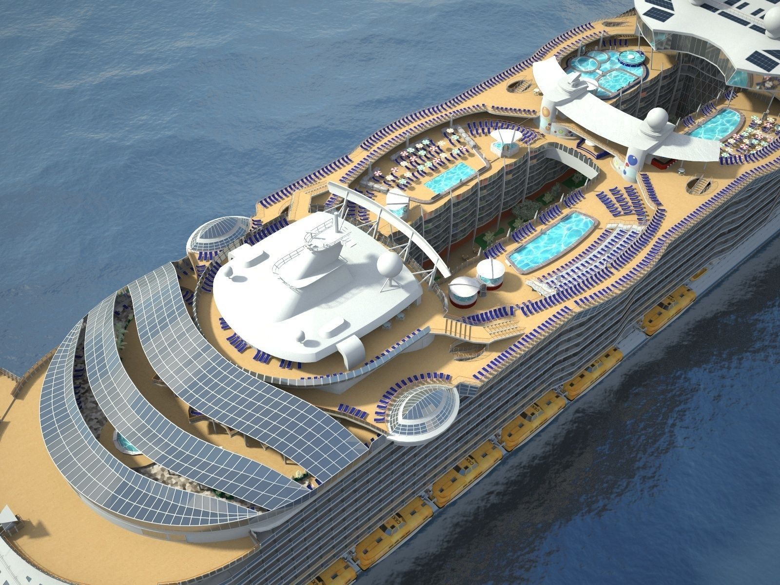 Oasis of the Seas Cruise Ship 3D model_1