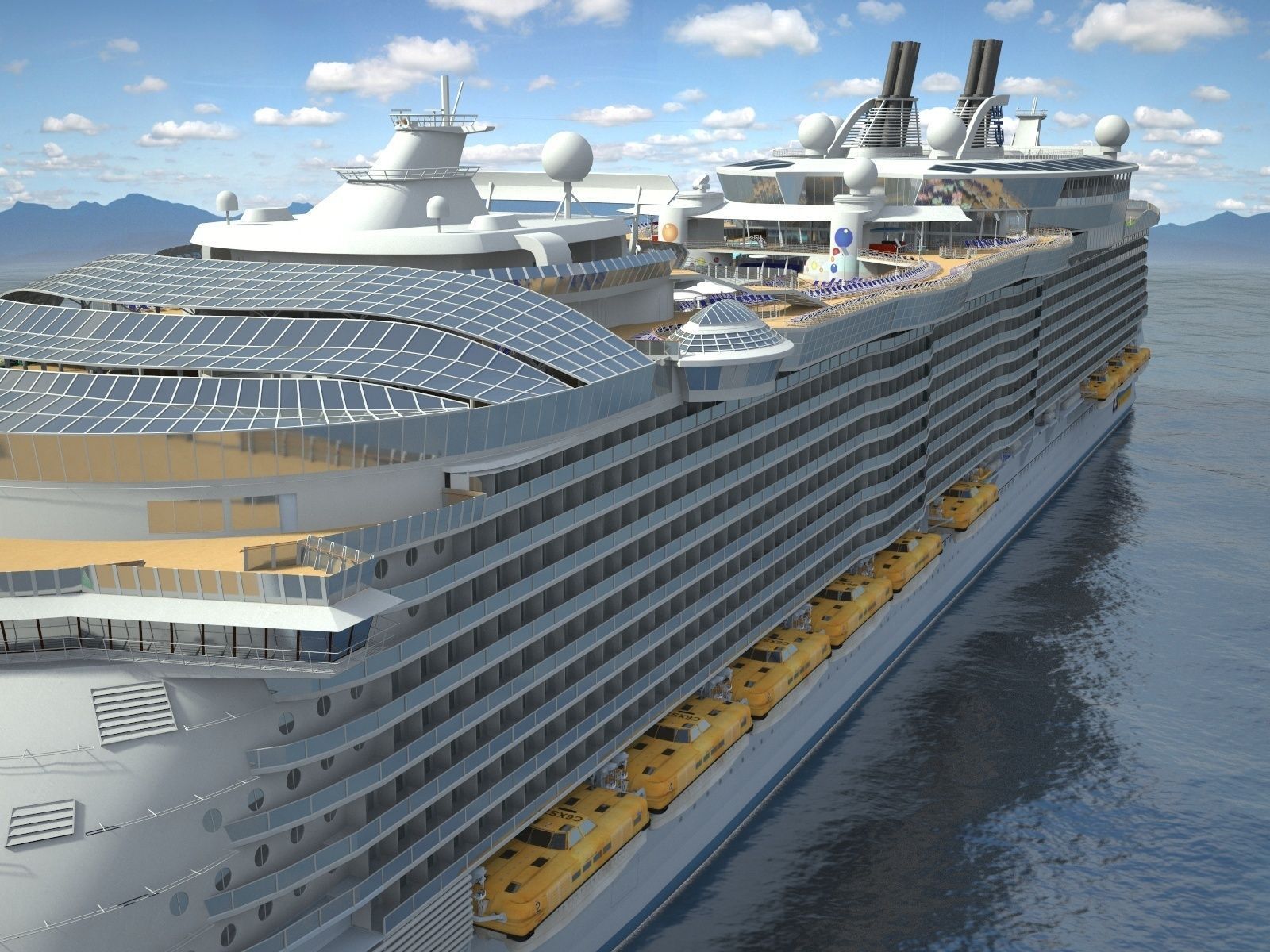 Oasis of the Seas Cruise Ship 3D model_8