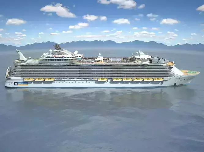 Oasis of the Seas Cruise Ship 3D model