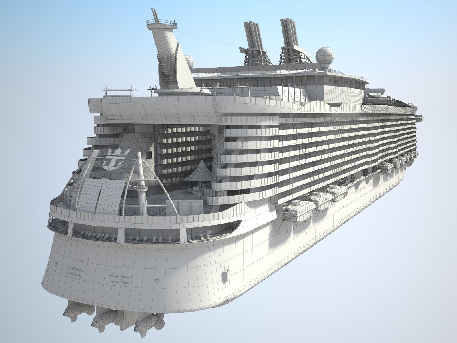 Oasis of the Seas Cruise Ship 3D model_17