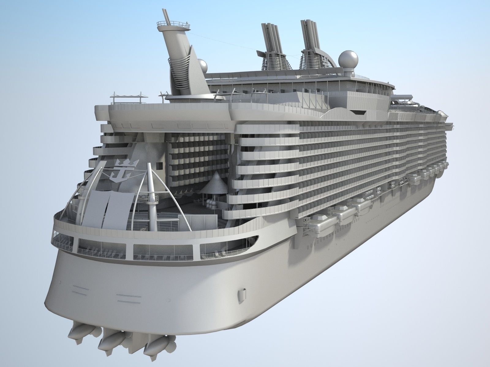 Oasis of the Seas Cruise Ship 3D model_14
