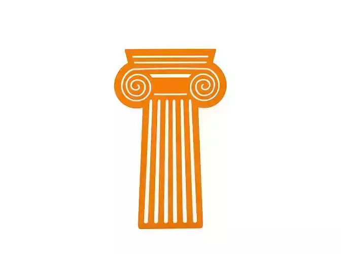 Bookmark greek column icon