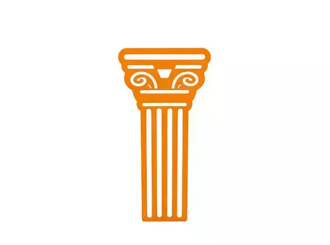 Bookmark greek column icon