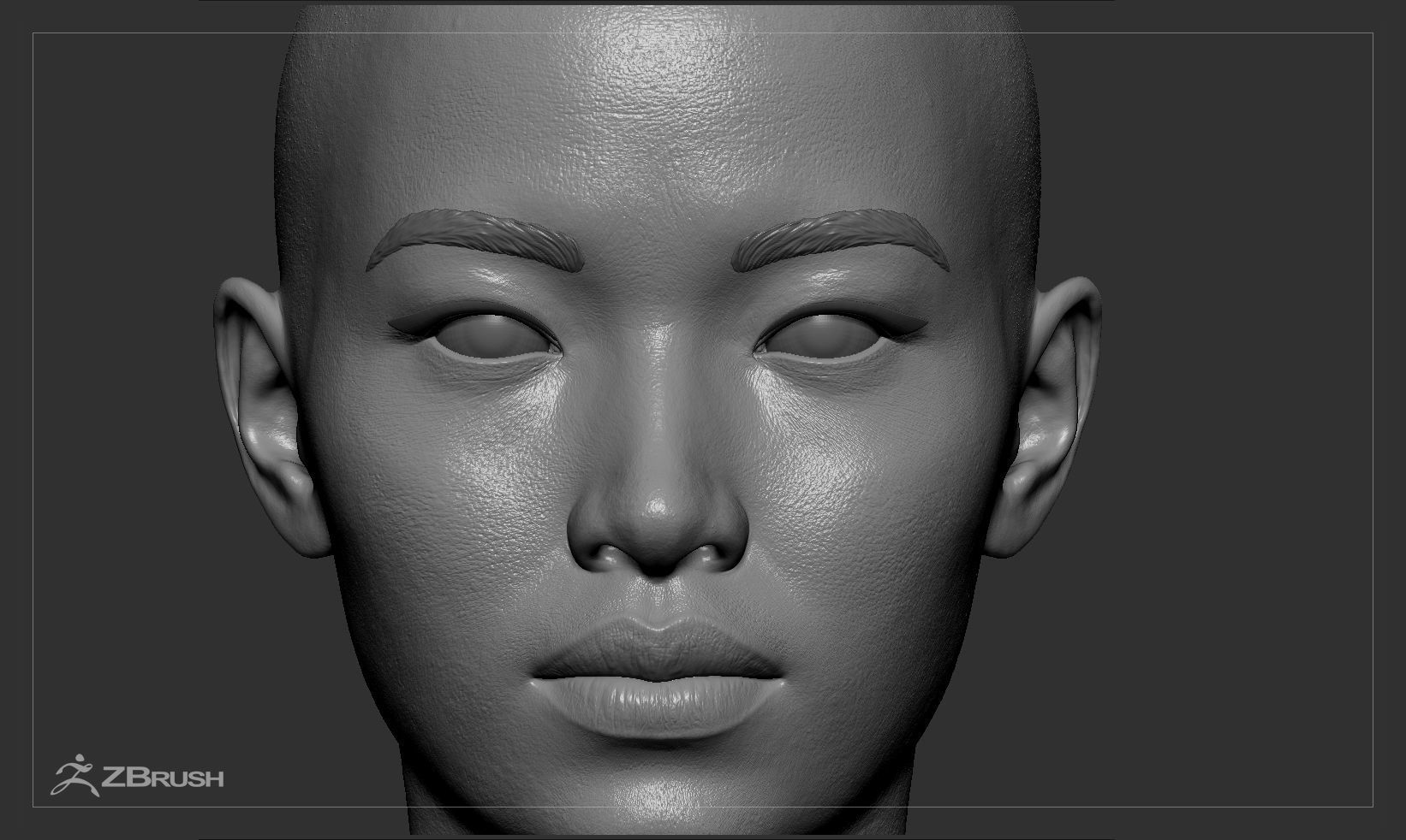 Female Head - Iva - Gen2 Low-poly 3D model_34