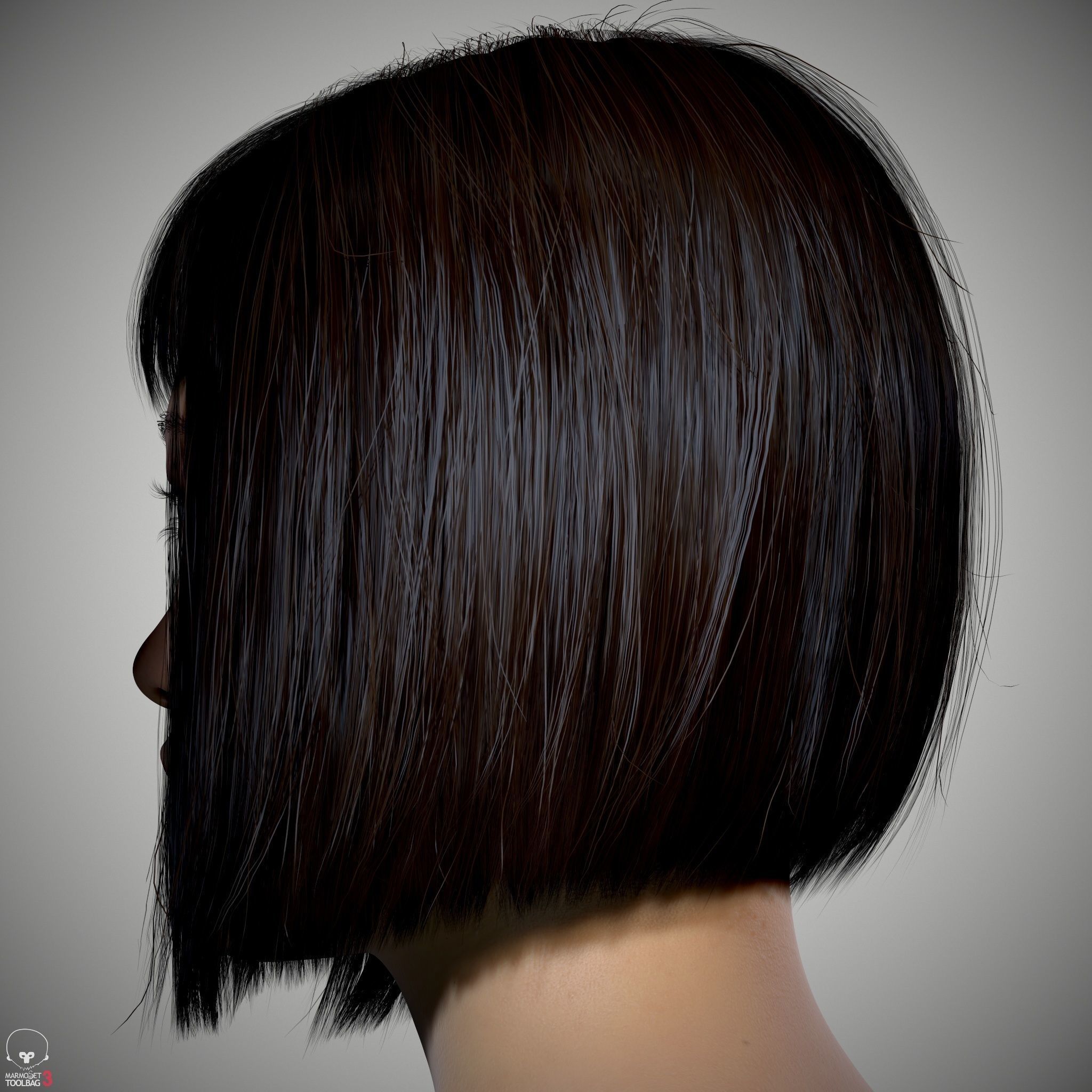 Female Head - Iva - Gen2 Low-poly 3D model_29