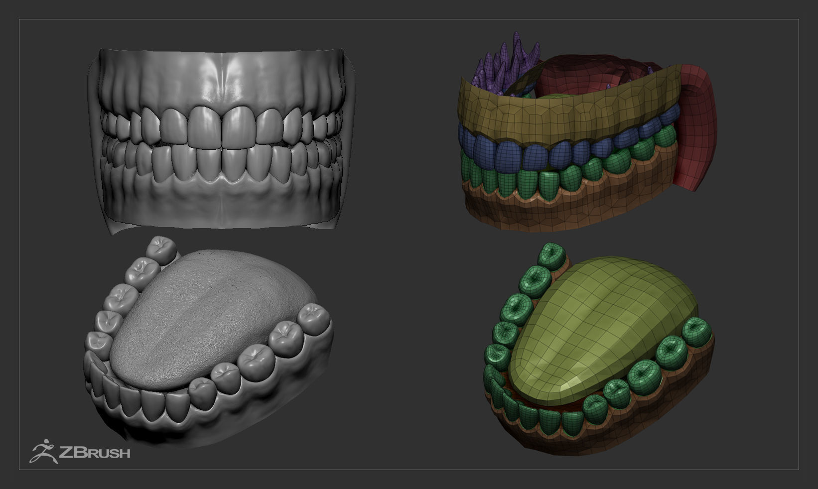 Female Head - Iva - Gen2 Low-poly 3D model_38