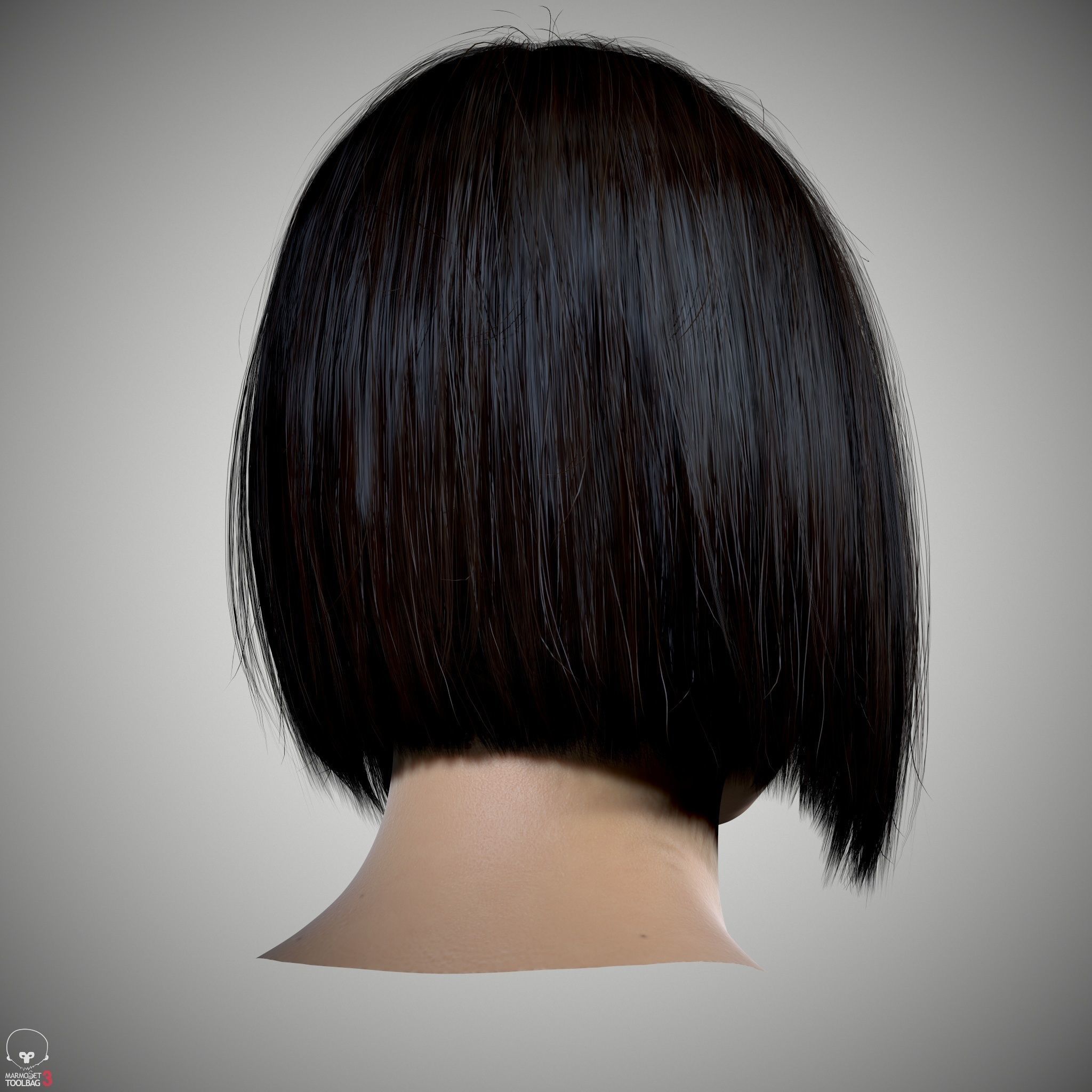 Female Head - Iva - Gen2 Low-poly 3D model_10