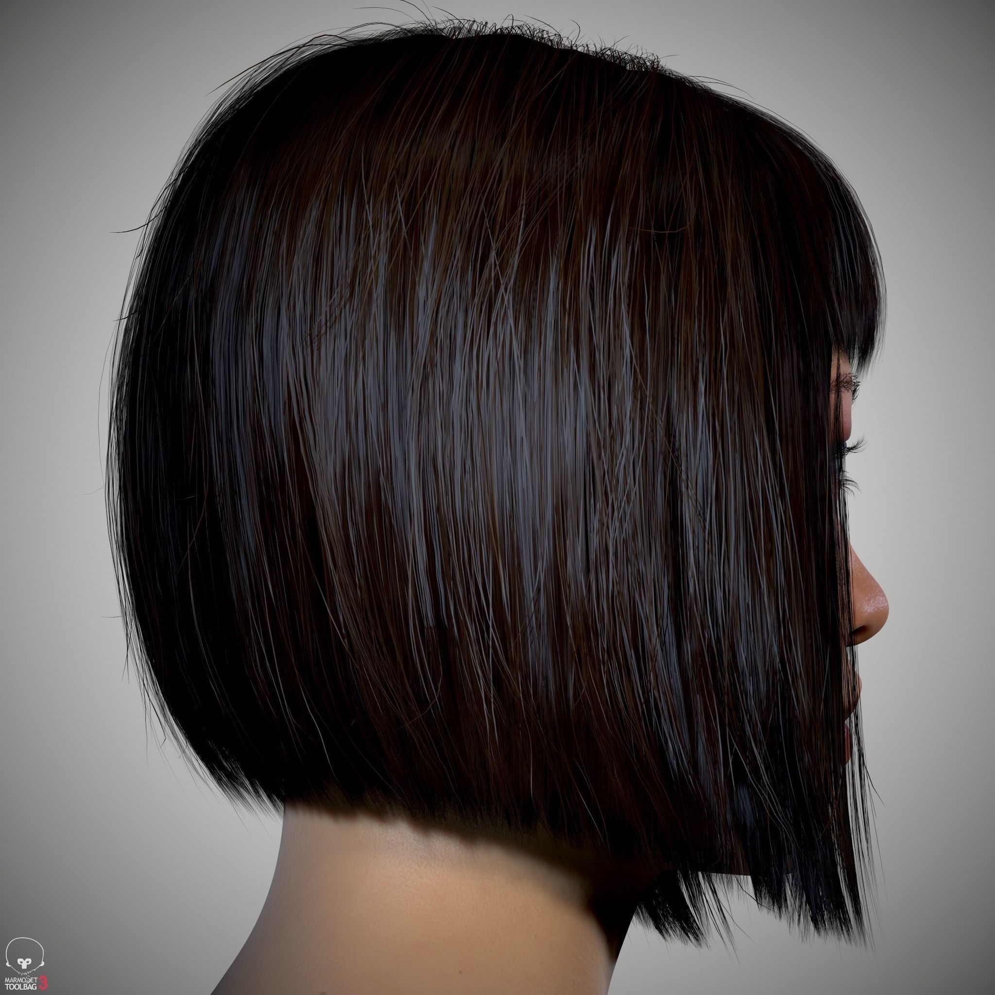Female Head - Iva - Gen2 Low-poly 3D model_25