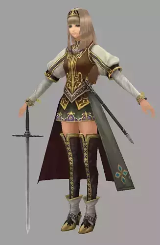 Sirya female character from final fantasy xiii Low-poly 3D model Sirya female character from final fantasy xiii Low-poly 3D model