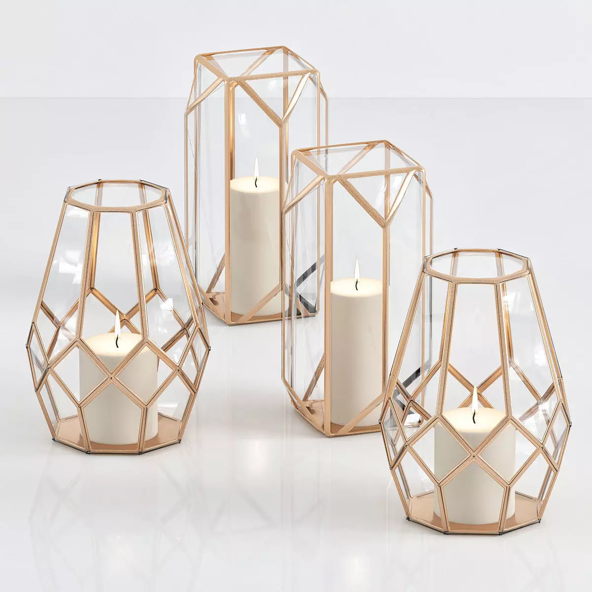 Shiraleah Copper Scala Lantern 3D model