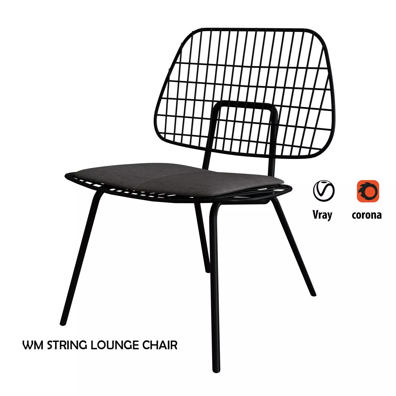 WM String lounge chair 3D model