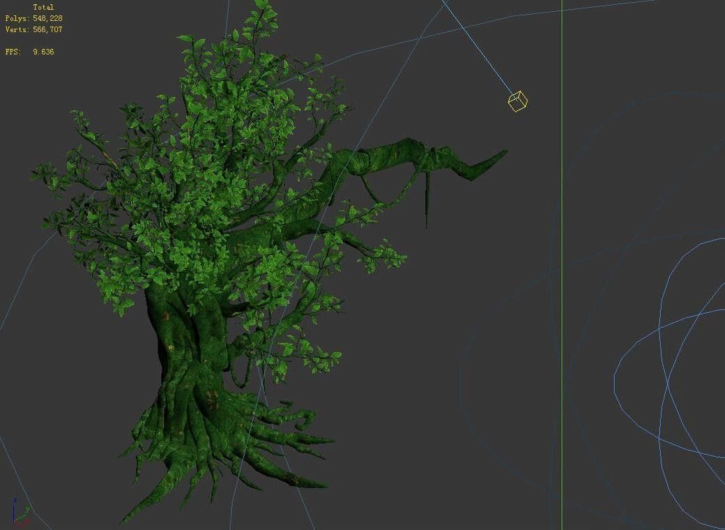Fernnor Tree Cave - Left Tree 01 3D model_5