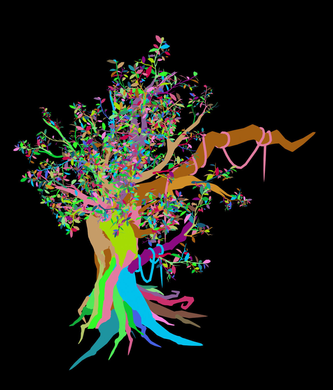 Fernnor Tree Cave - Left Tree 01 3D model_3