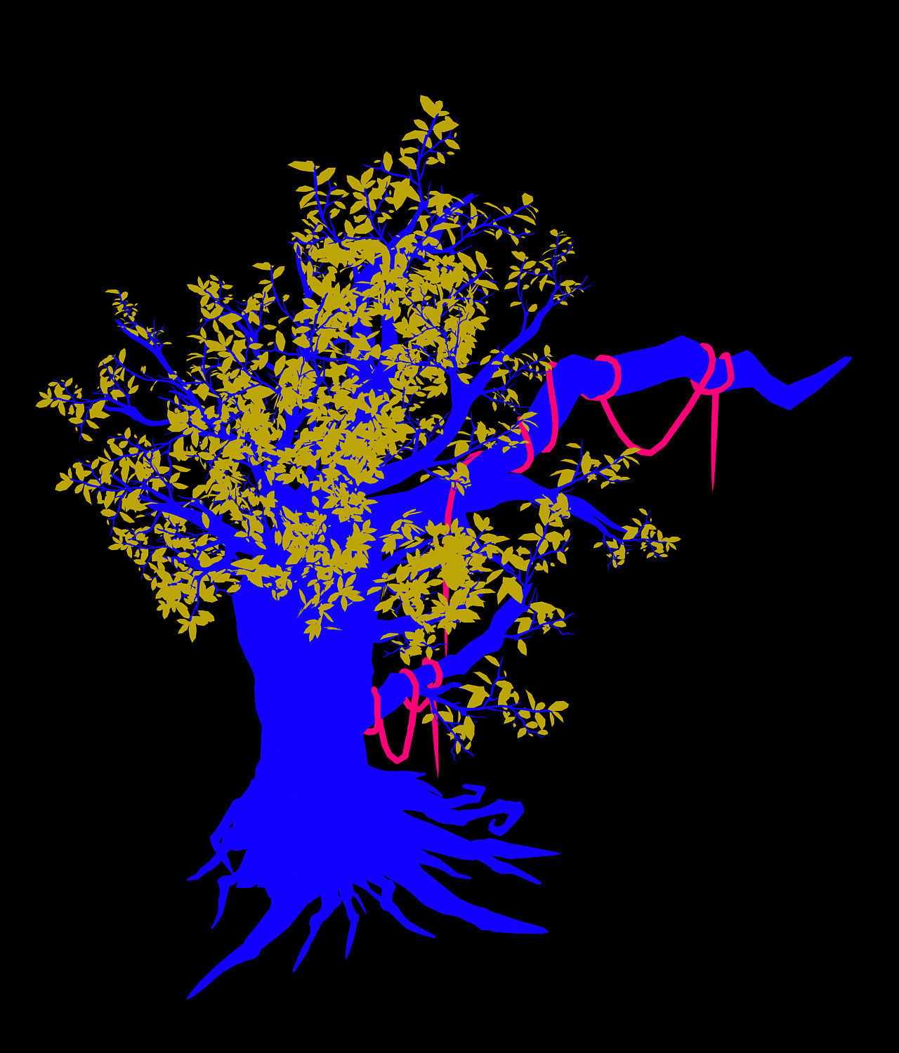 Fernnor Tree Cave - Left Tree 01 3D model_4