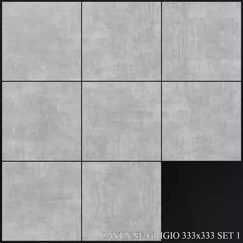 Yurtbay Seramik Cayenne Grigio 333x333 Set 1 3D model