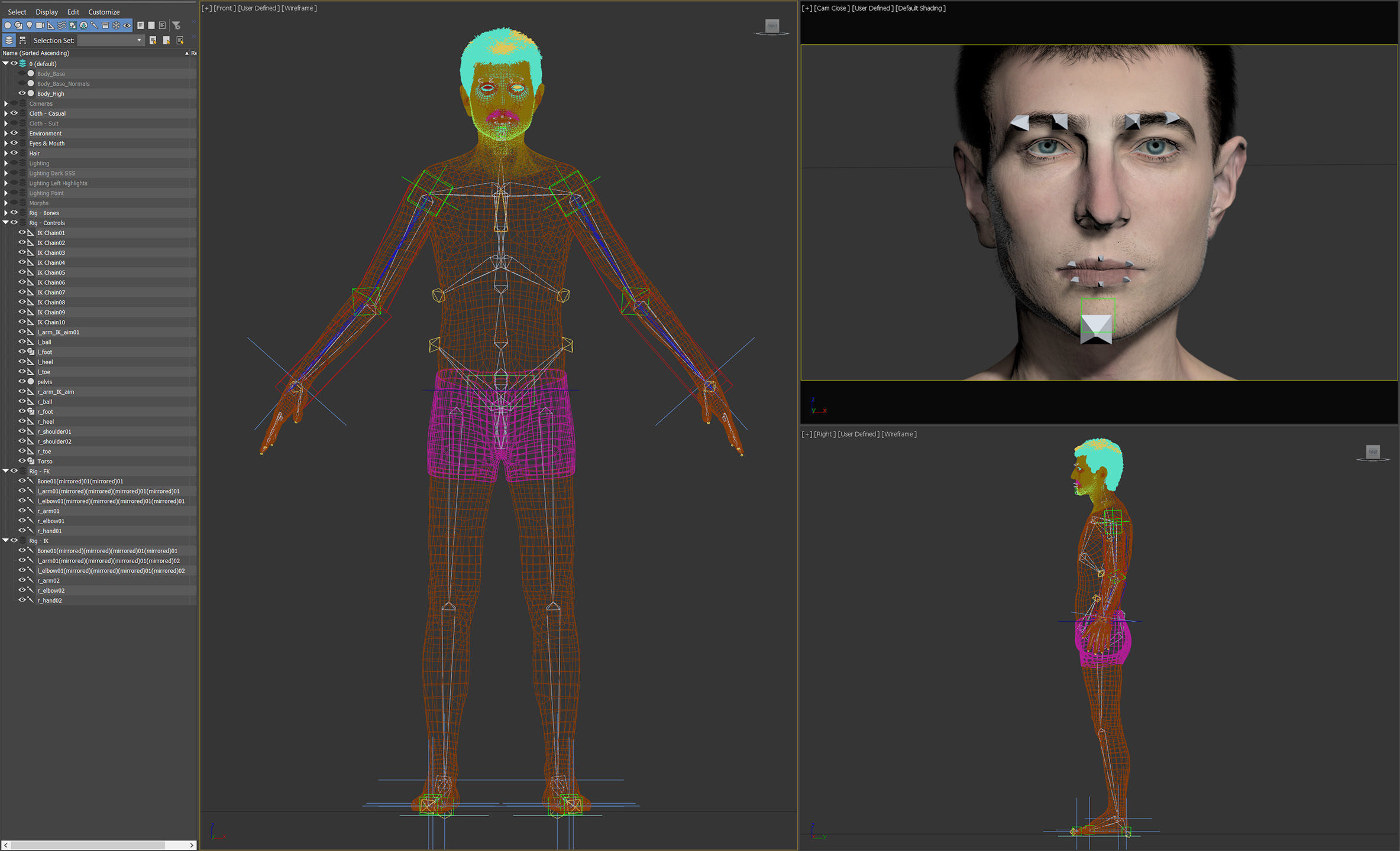 Aging Man 3D model_24