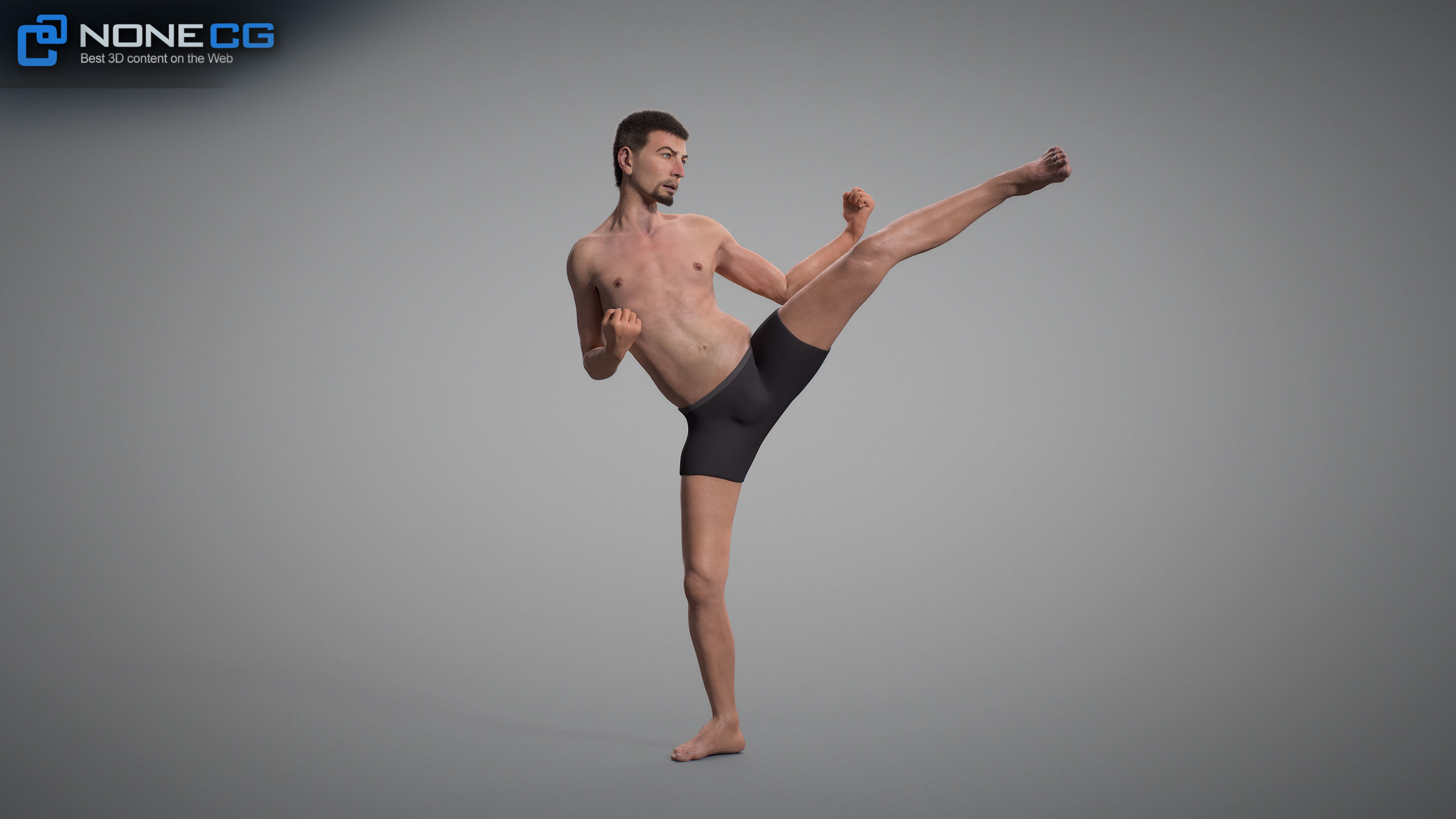 Aging Man 3D model_11