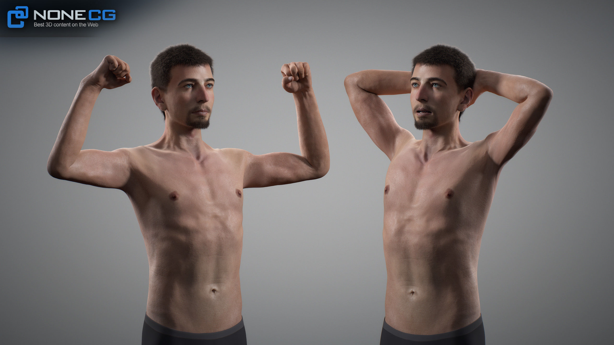 Aging Man 3D model_9