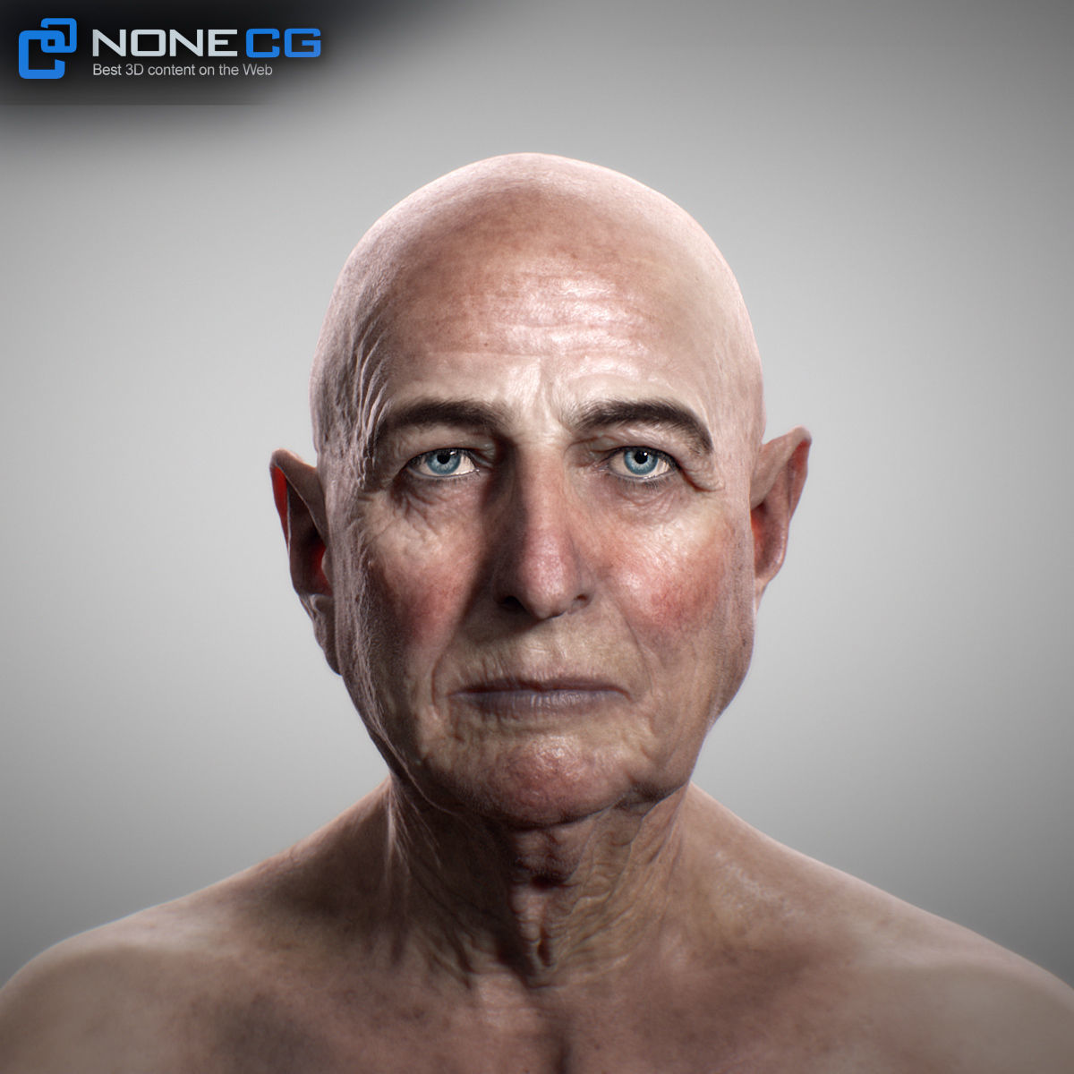 Aging Man 3D model_8