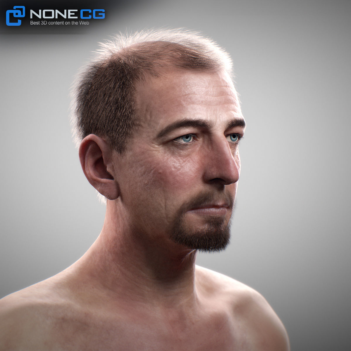 Aging Man 3D model_5