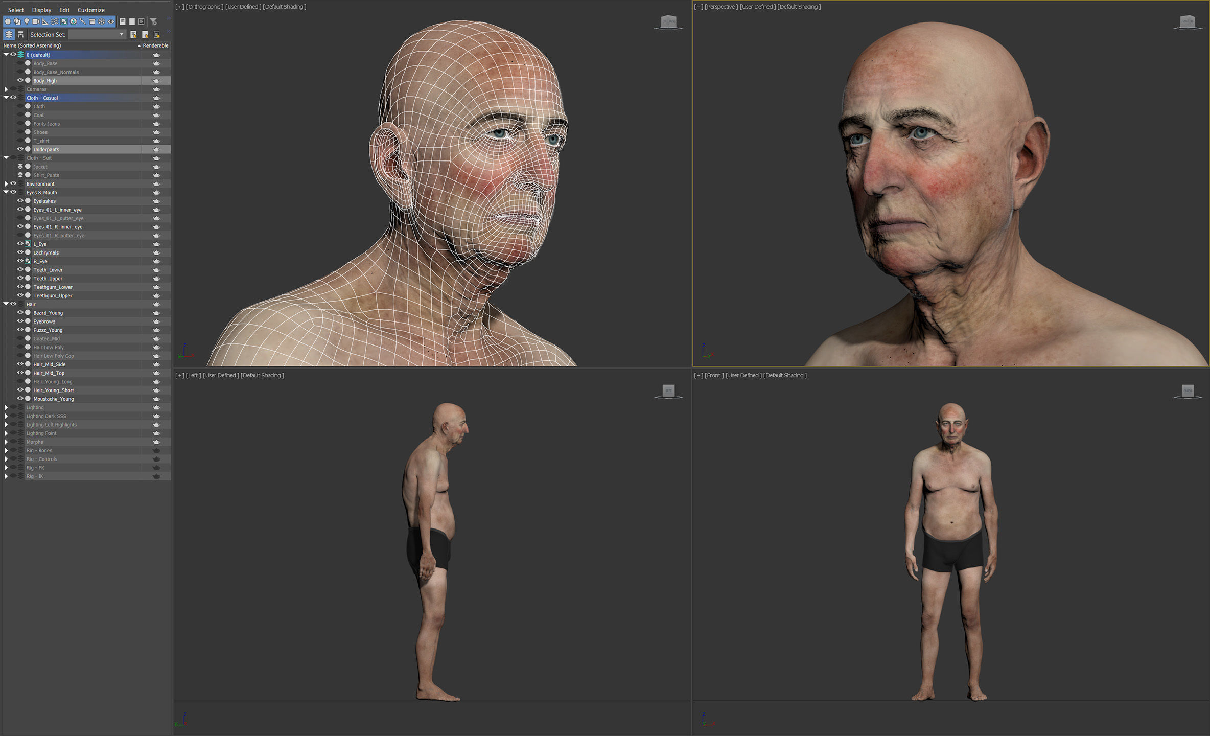 Aging Man 3D model_22