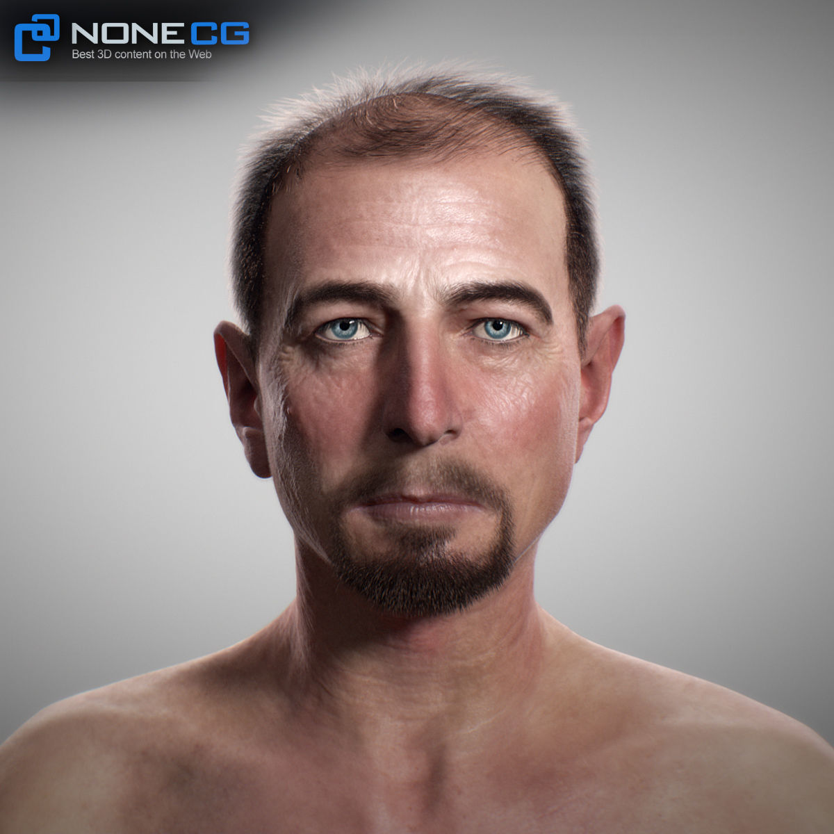 Aging Man 3D model_6