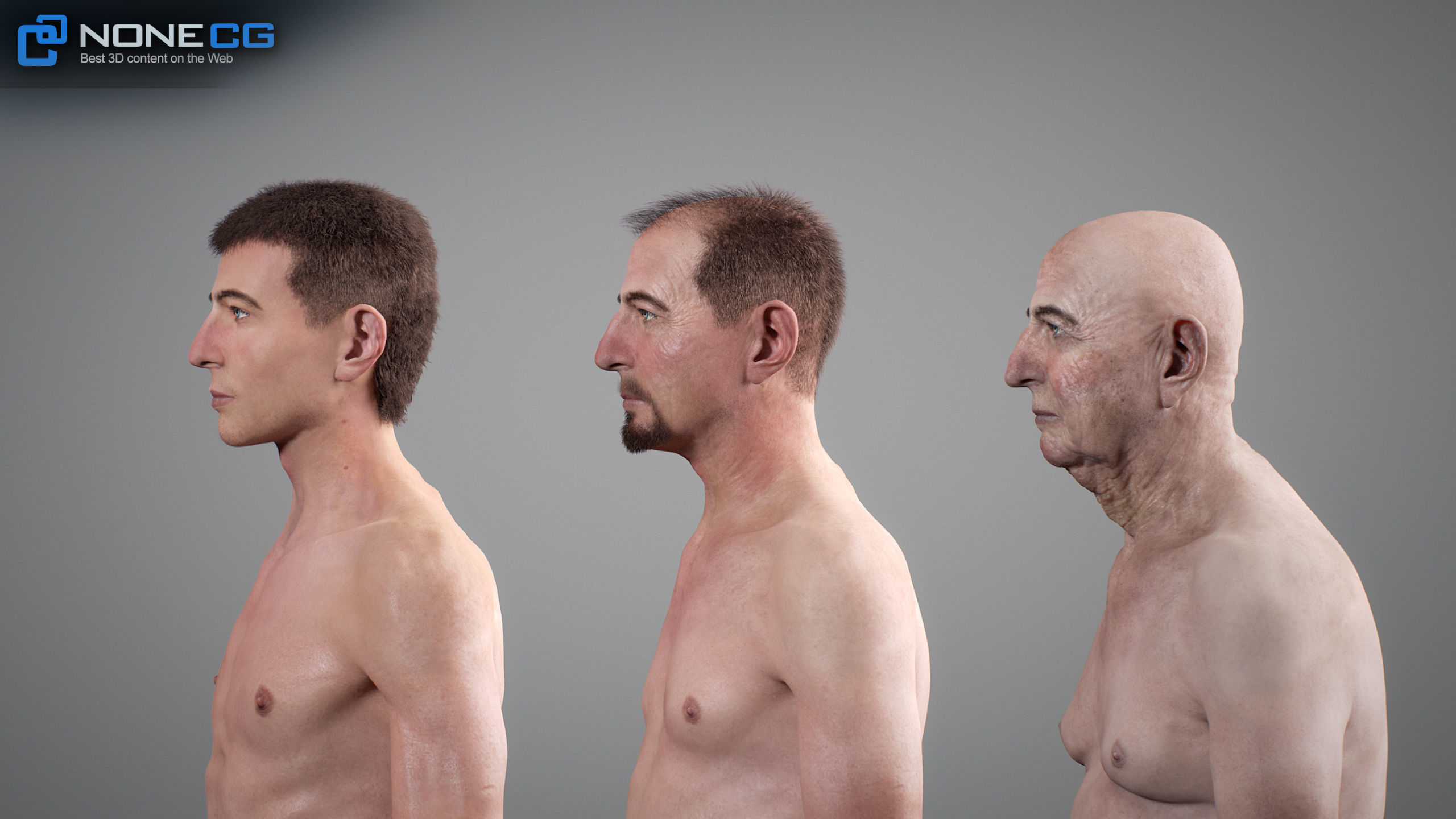 Aging Man 3D model_10