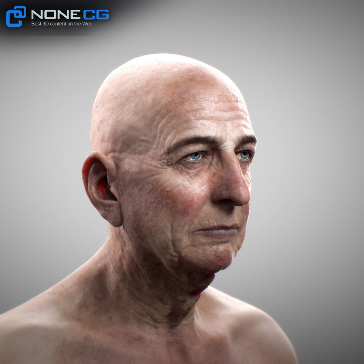Aging Man 3D model_7