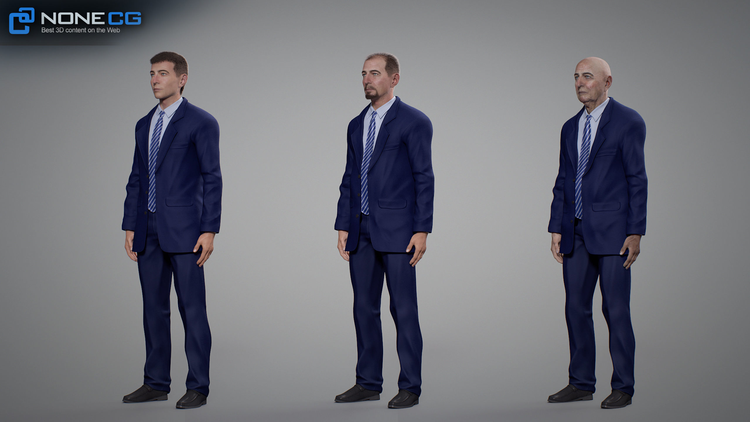 Aging Man 3D model_21