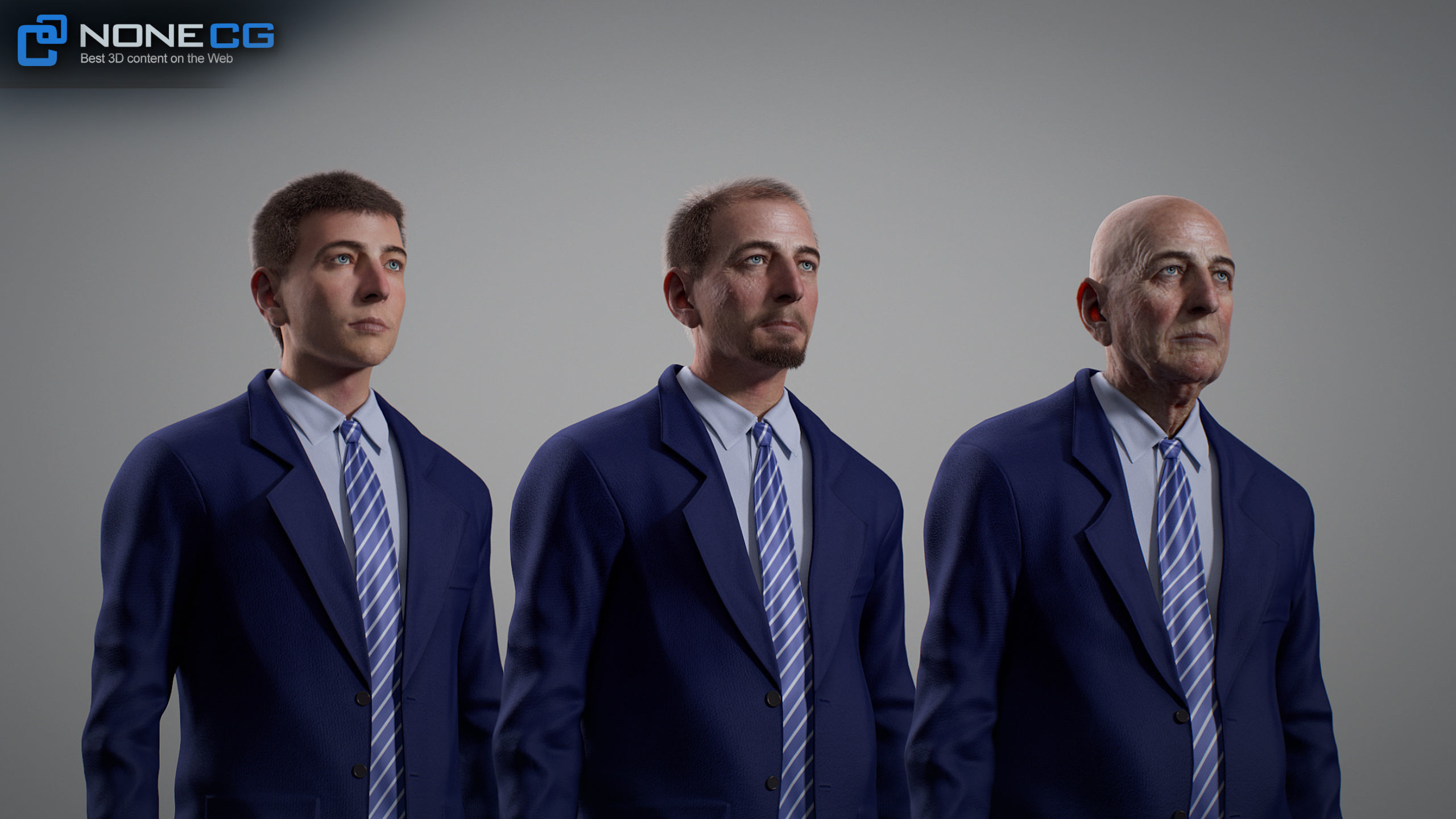 Aging Man 3D model_44