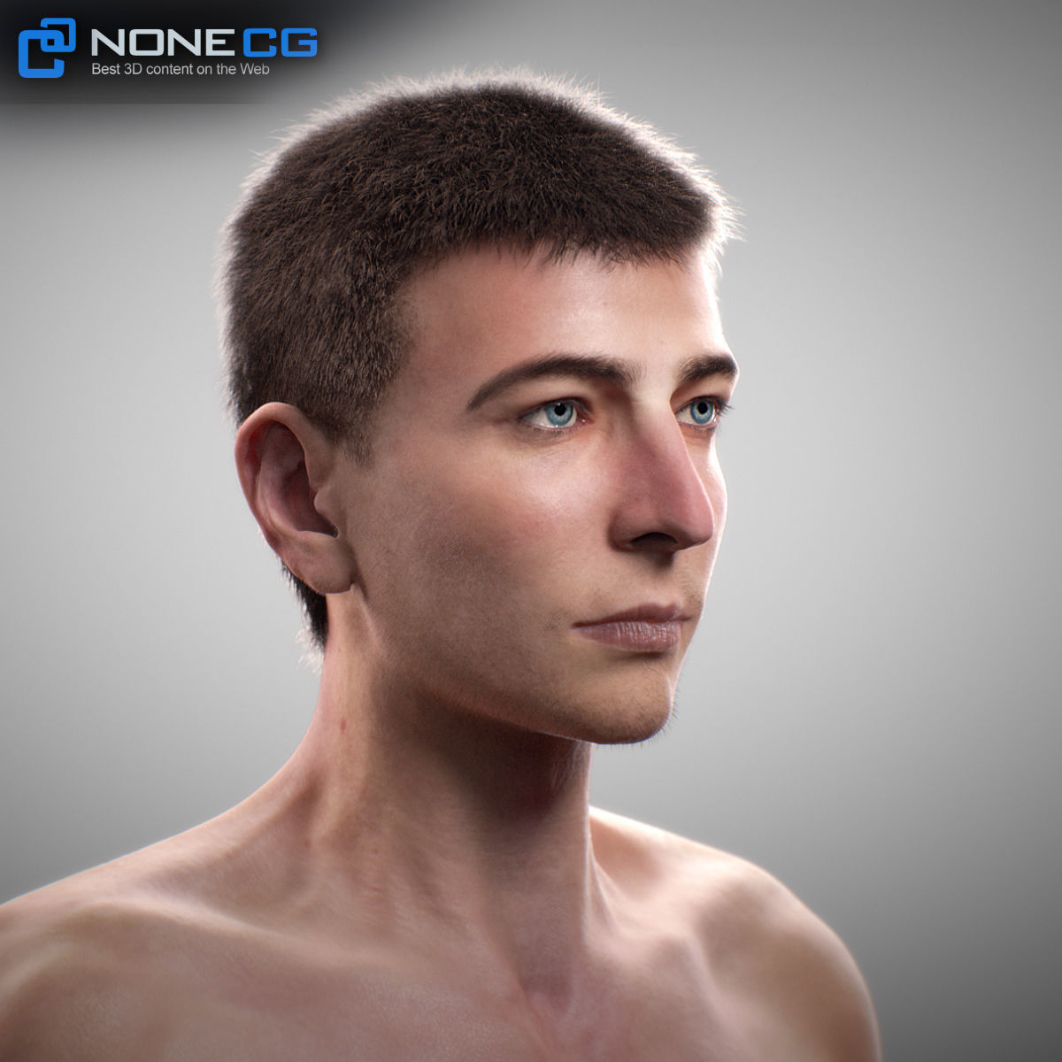 Aging Man 3D model_3