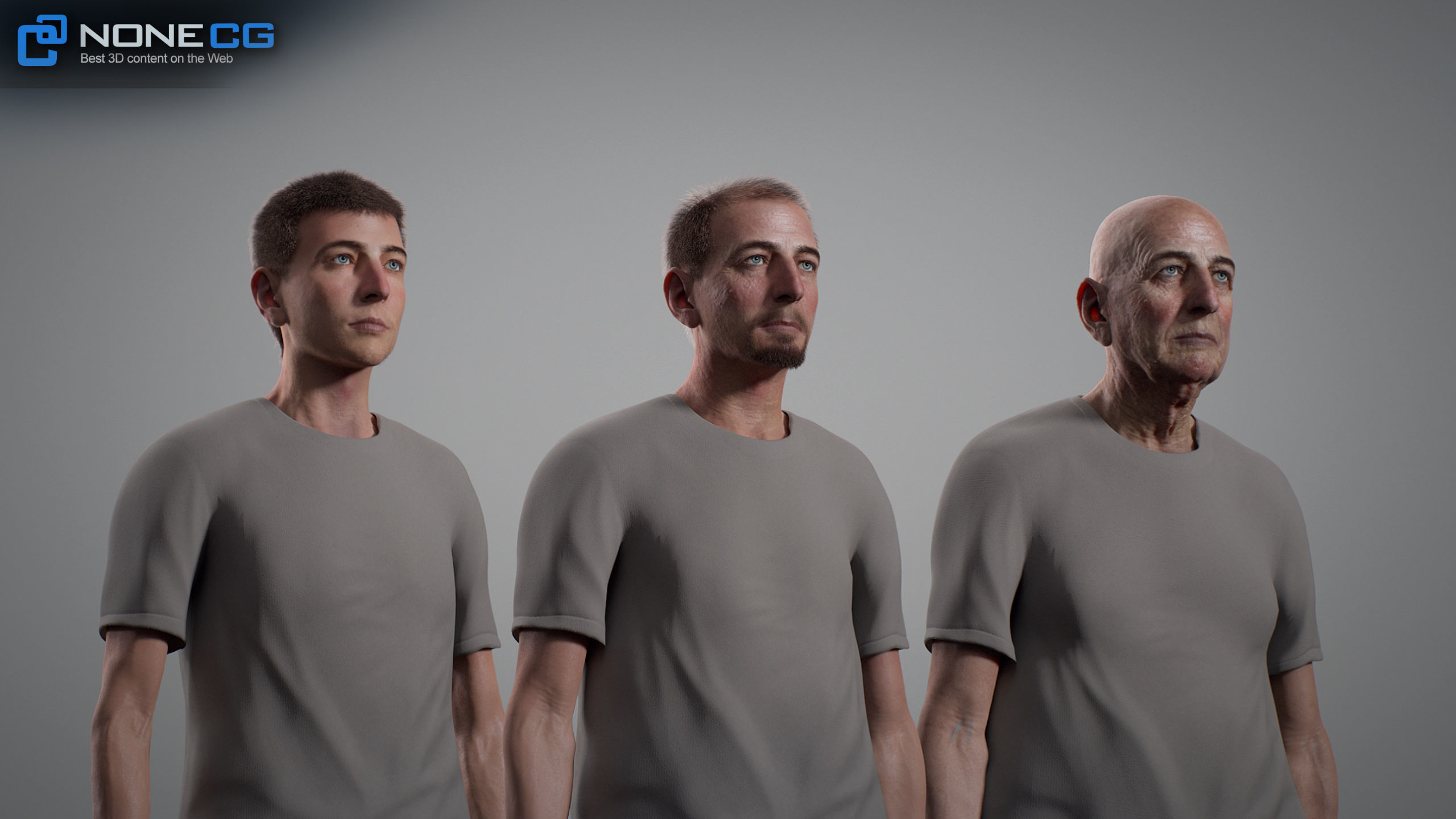 Aging Man 3D model_43