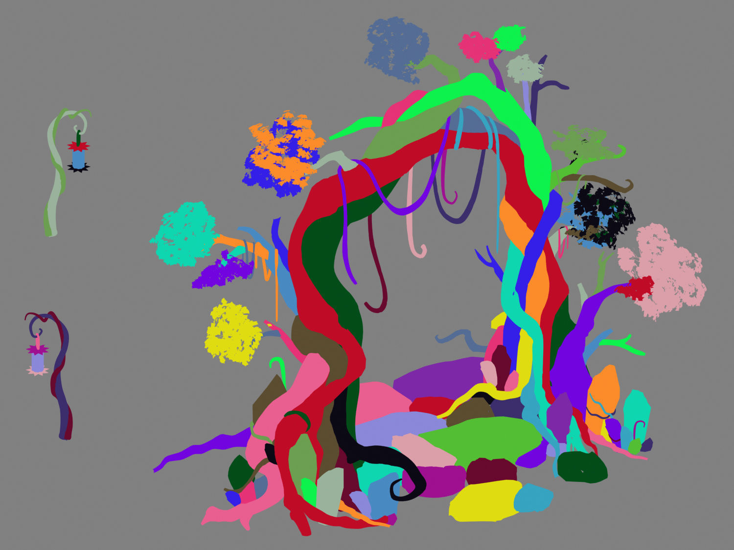 Elf Area - Entrance Rattan 01 3D model_4