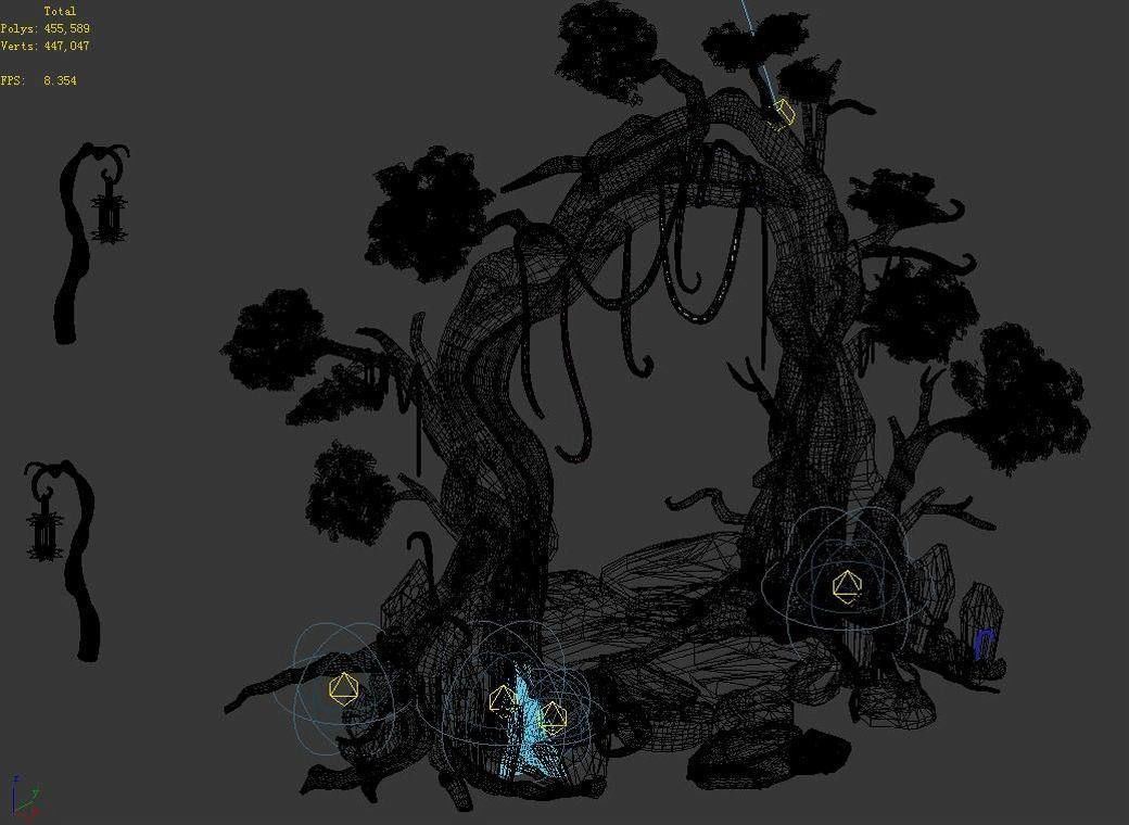 Elf Area - Entrance Rattan 01 3D model_6