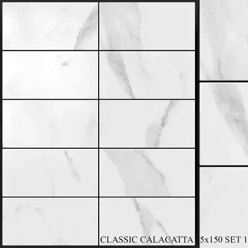 Yurtbay Seramik Classic Calacatta 75x150 Set 1 3D model
