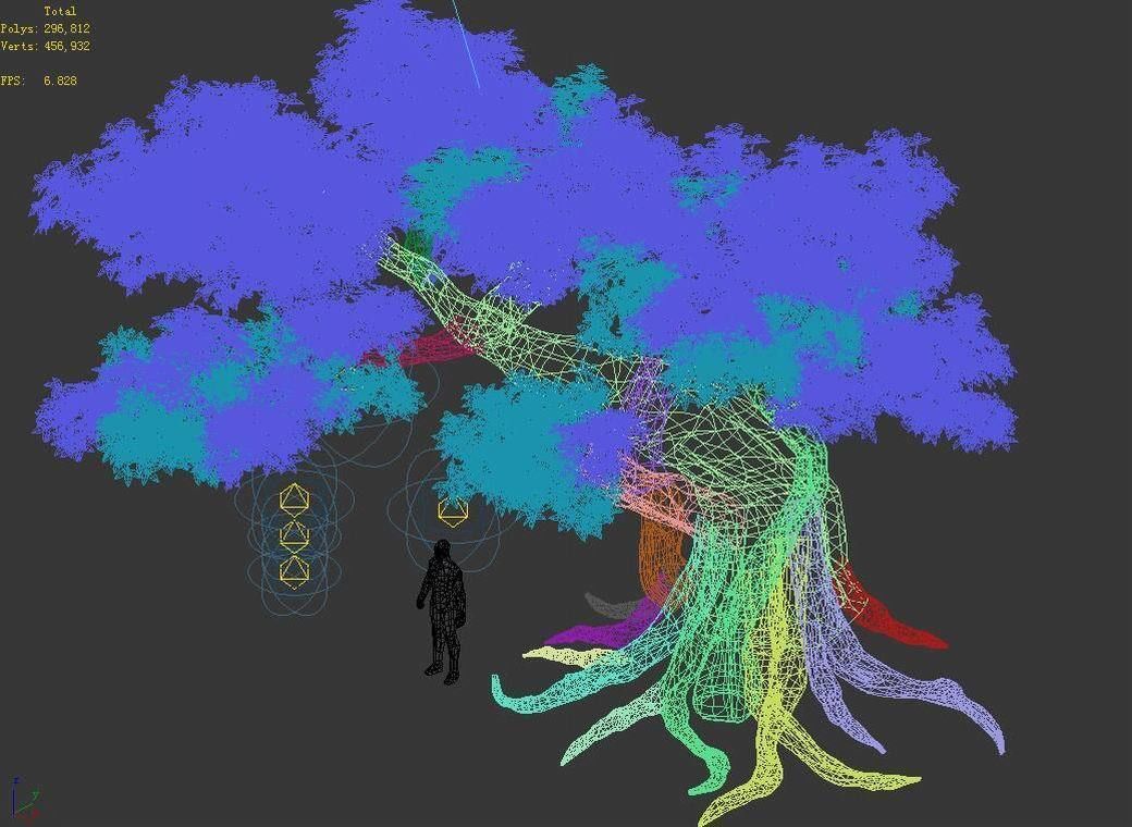 Kazlog shallow bay - tree 04 3D model_6