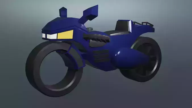 Motocycle Lowpoly Version 2 Blender