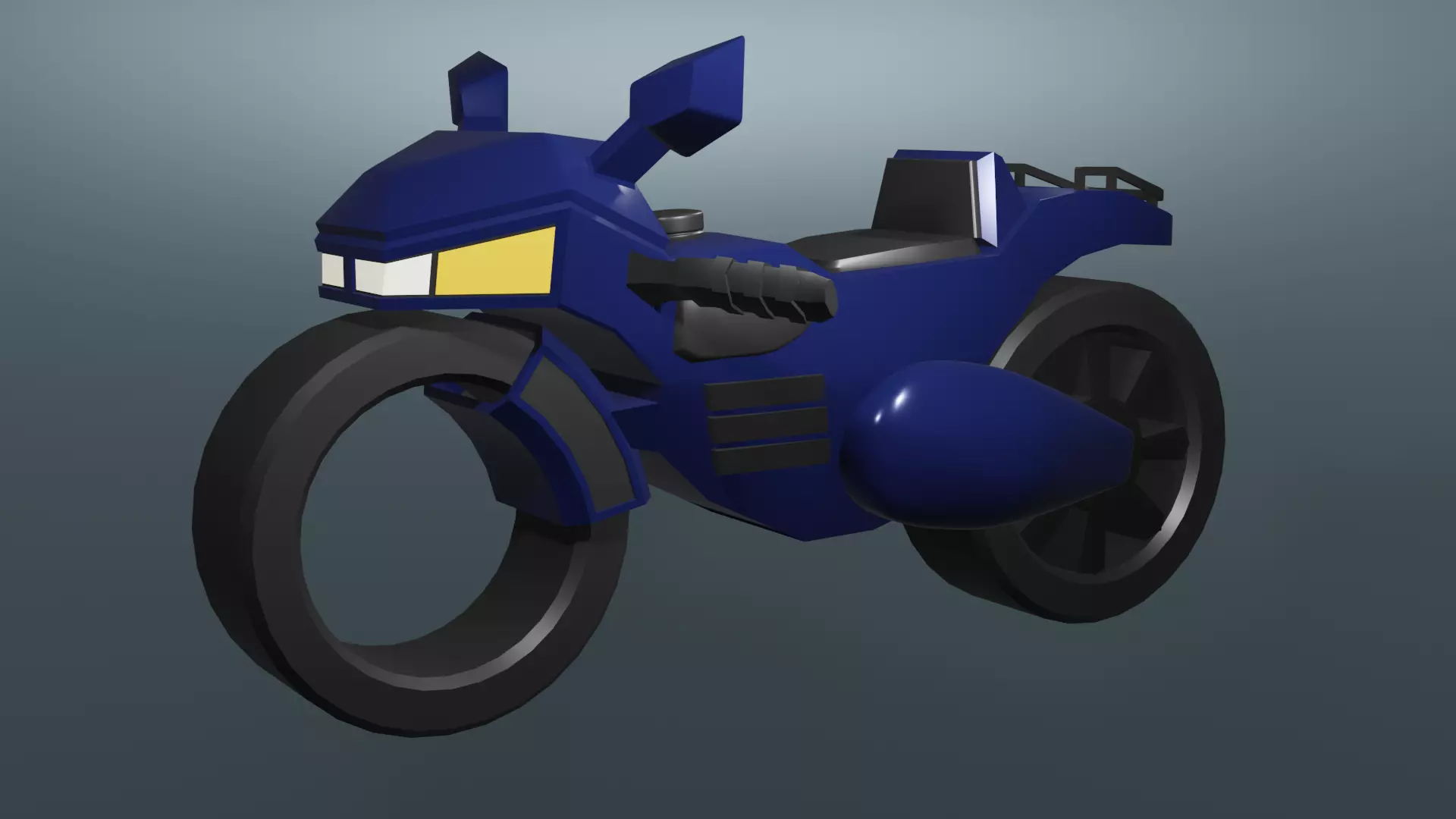 Motocycle Lowpoly Version 2 Blender 3D model