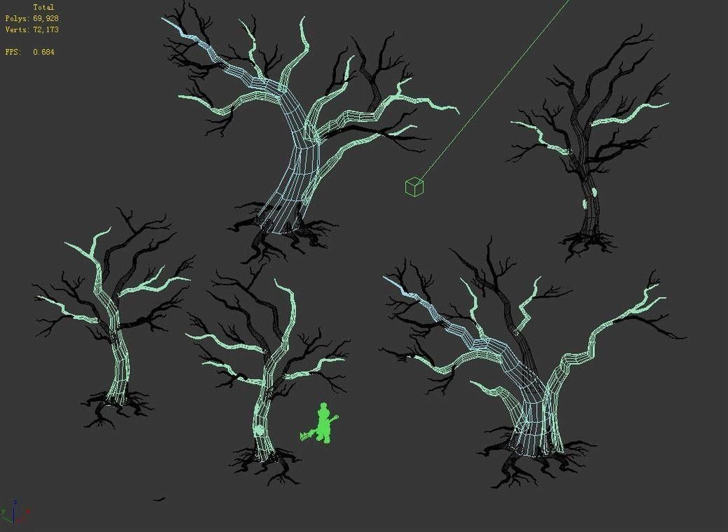 Dry trunk 65 3D model_3