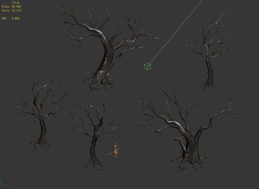 Dry trunk 65 3D model_4