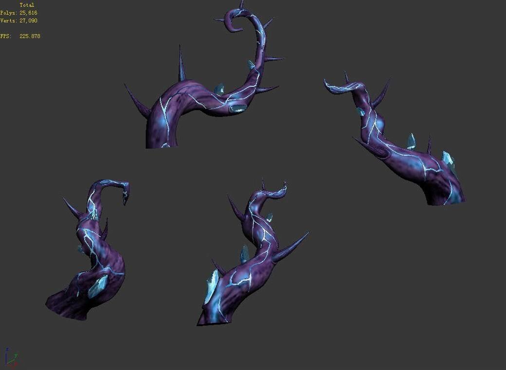 Witch Chalet - Plant Tentacles 3D model_3