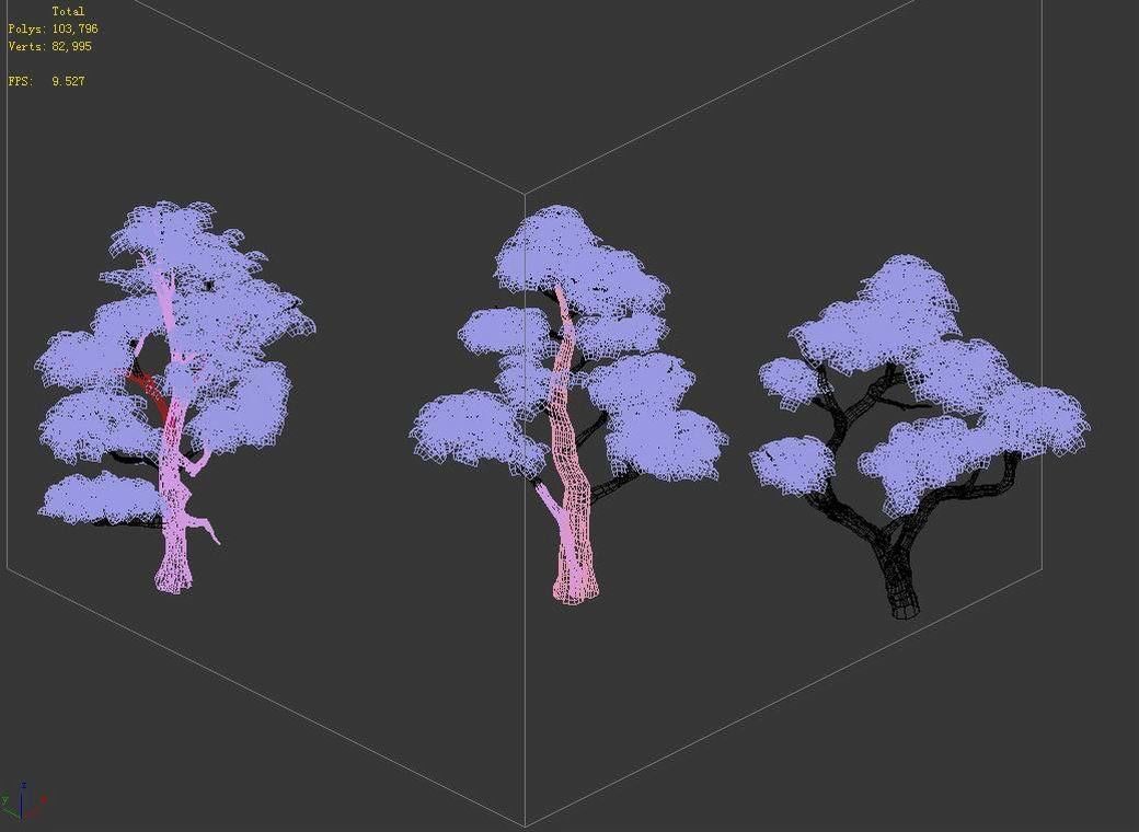 Forest - Maple Trees 97 3D model_4
