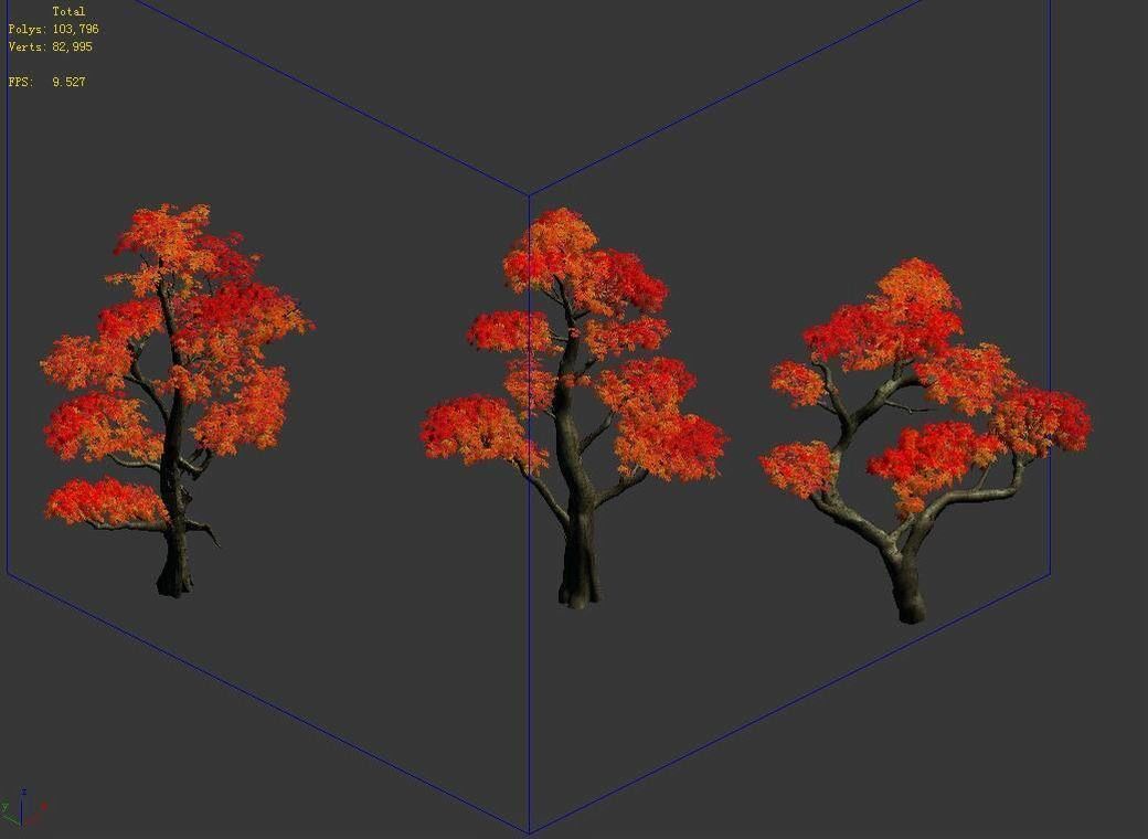 Forest - Maple Trees 97 3D model_5