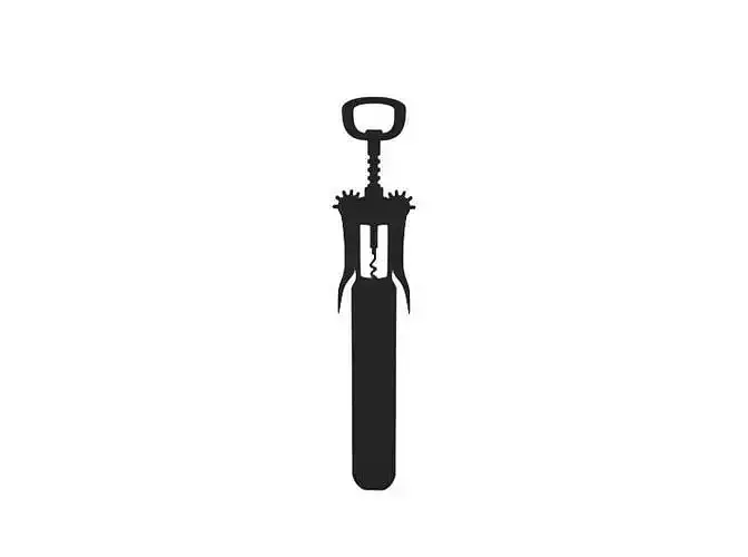 Bookmark wine corkscrew icon