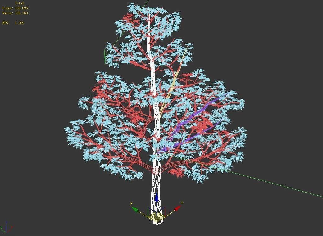 Forest Plants - Trees 64 3D model_3