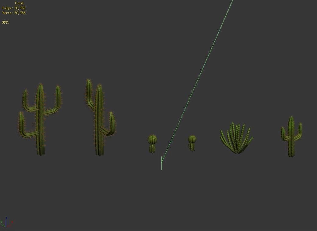 Desert Plant - Cactus 09 3D model_4