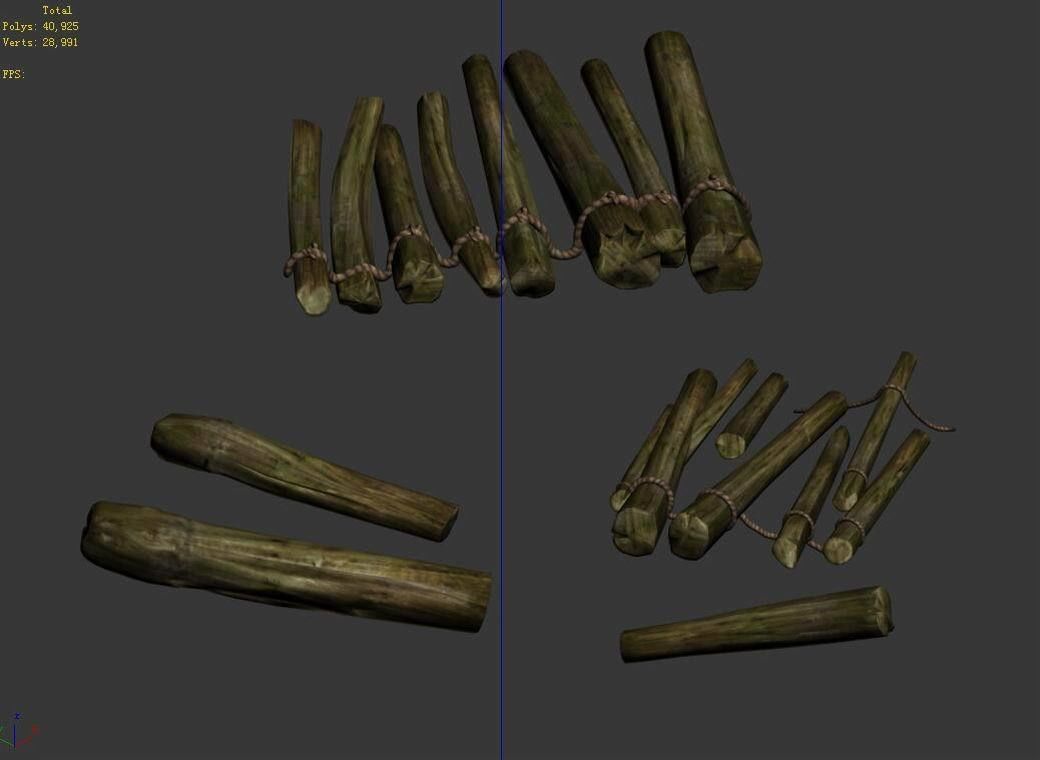 Mountain Wild - Wooden Bridge 03 3D model_5