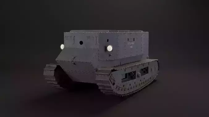 Little Willie WW1 Tank 1915 3D model