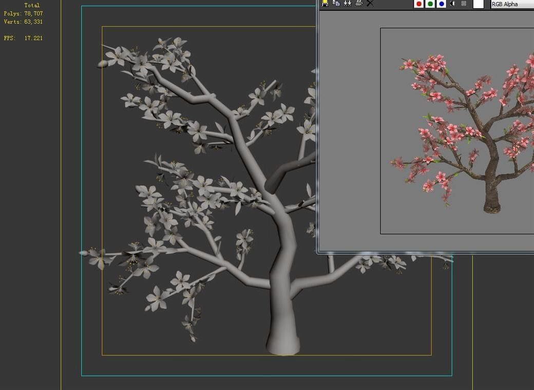 Trees - Peach 27 3D model_4